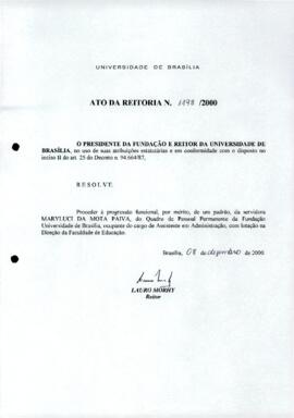 Ato da Reitoria nº 1198/2000