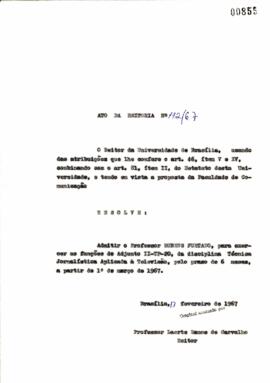 Ato da Reitoria nº 0112/1967