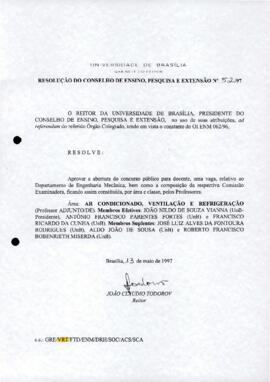 Resolução do Conselho de Ensino, Pesquisa e Extensão nº 0052/1997