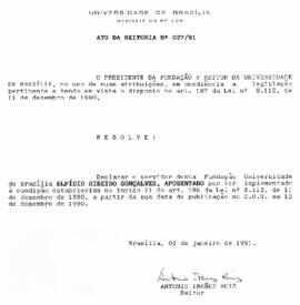 Ato da Reitoria nº 0027/1991