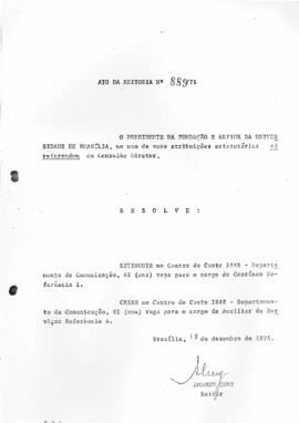 Ato da Reitoria nº 0889/1975