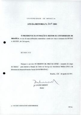 Ato da Reitoria nº 1009/2001