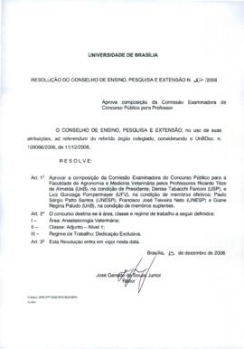 Resolução do Conselho de Ensino, Pesquisa e Extensão nº 0207/2008