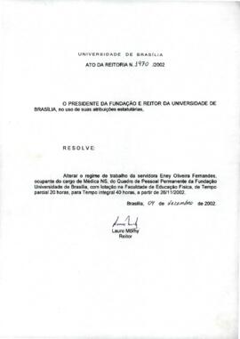 Ato da Reitoria nº 1970/2002