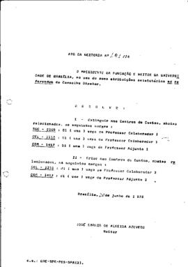 Ato da Reitoria nº 0141/1978