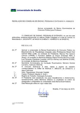 Resolução do Conselho de Ensino, Pesquisa e Extensão nº 0056/2015