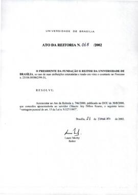 Ato da Reitoria nº 0068/2002