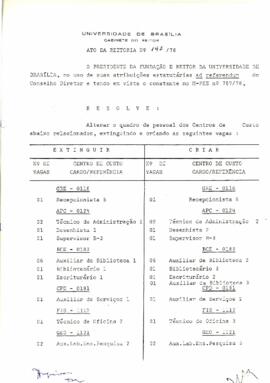 Ato da Reitoria nº 0197/1978