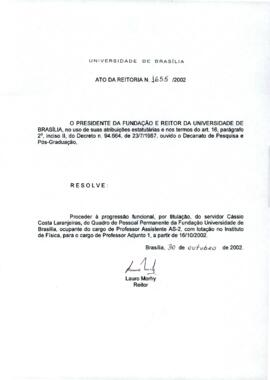 Ato da Reitoria nº 1655/2002