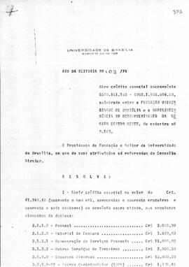 Ato da Reitoria nº 0103/1974