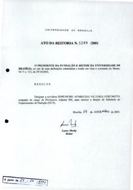 Ato da Reitoria nº 1388/2001