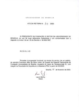 Ato da Reitoria nº 0308/2003