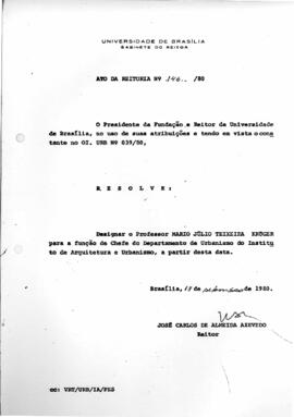 Ato da Reitoria nº 0146/1980