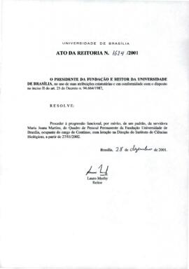 Ato da Reitoria nº 1624/2001