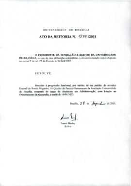 Ato da Reitoria nº 1599/2001