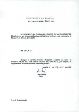 Ato da Reitoria nº 2028/2002