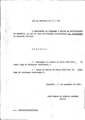 Ato da Reitoria nº 0247/1979