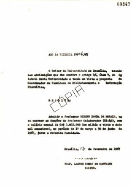 Ato da Reitoria nº 0104/1967