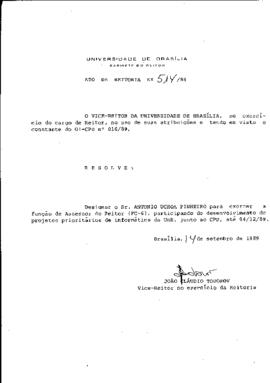 Ato da Reitoria nº 0514/1989