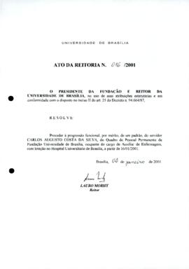 Ato da Reitoria nº 0016/2001