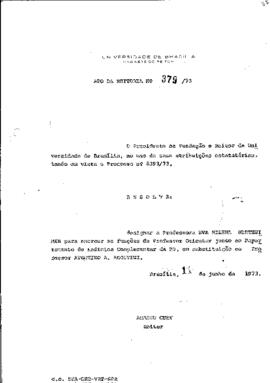 Ato da Reitoria nº 0379/1973