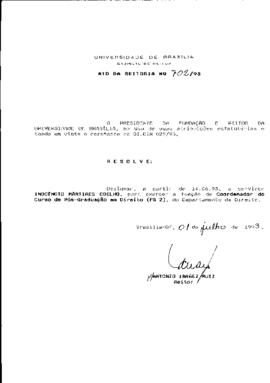 Ato da Reitoria nº 0702/1993