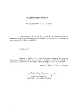 Ato da Reitoria nº 1614/2006