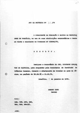 Ato da Reitoria nº 0018/1976