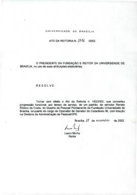 Ato da Reitoria nº 1876/2002