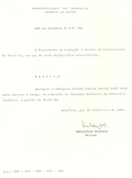 Ato da Reitoria nº 0014/1986