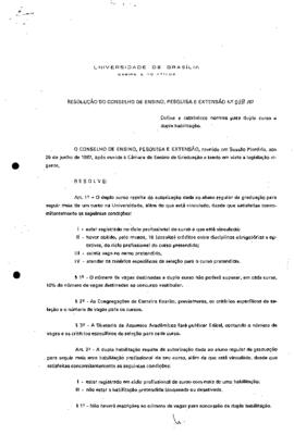 Resolução do Conselho de Ensino, Pesquisa e Extensão nº 0019/1987