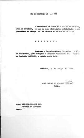 Ato da Reitoria nº 0072/1977