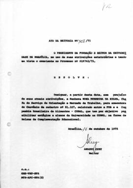 Ato da Reitoria nº 0708/1975