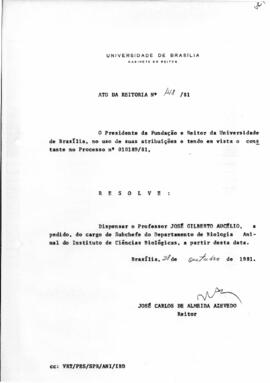 Ato da Reitoria nº 0148/1981