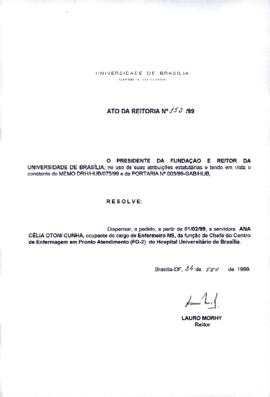 Ato da Reitoria nº 0152/1999