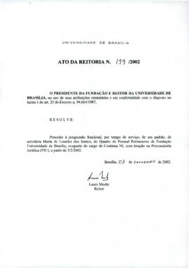 Ato da Reitoria nº 0199/2002