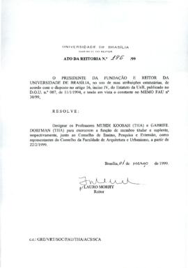 Ato da Reitoria nº 0186/1999