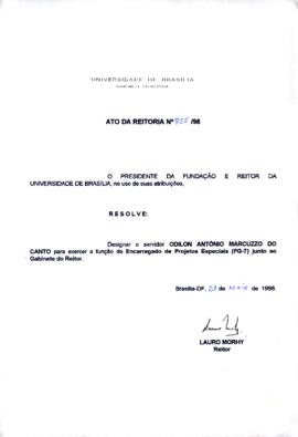 Ato da Reitoria nº 0855/1998