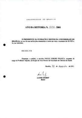 Ato da Reitoria nº 1131/2001