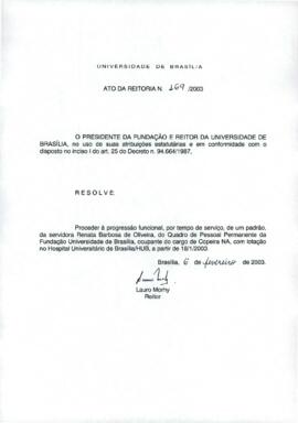 Ato da Reitoria nº 0169/2003