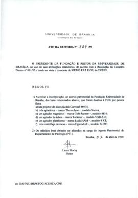 Ato da Reitoria nº 0324/1999