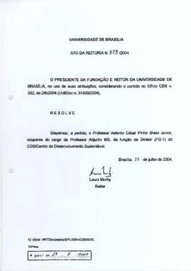 Ato da Reitoria nº 0873/2004