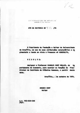 Ato da Reitoria nº 0713/1975