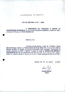 Ato da Reitoria nº 0201/2000