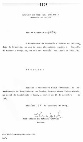 Ato da Reitoria nº 0389/1983