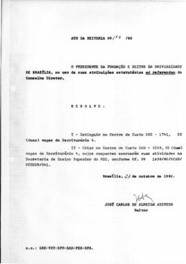 Ato da Reitoria nº 0174/1980