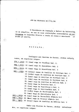 Ato da Reitoria nº 0102/1978