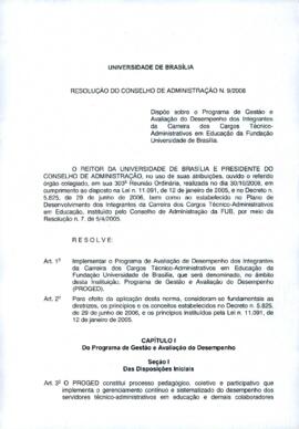 Resolução do Conselho de Administração nº 0009/2008