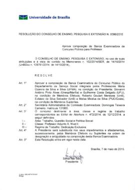 Resolução do Conselho de Ensino, Pesquisa e Extensão nº 0096/2015