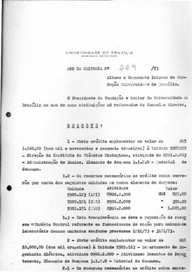 Ato da Reitoria nº 0269/1973